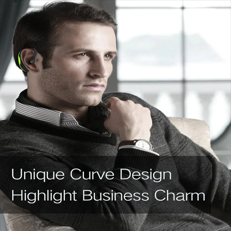 Handsfree Business Earbuds IPX7 Waterproof Bluetooth Headphones With Mic Voice Control Wireless Headset For Phones | Электроника