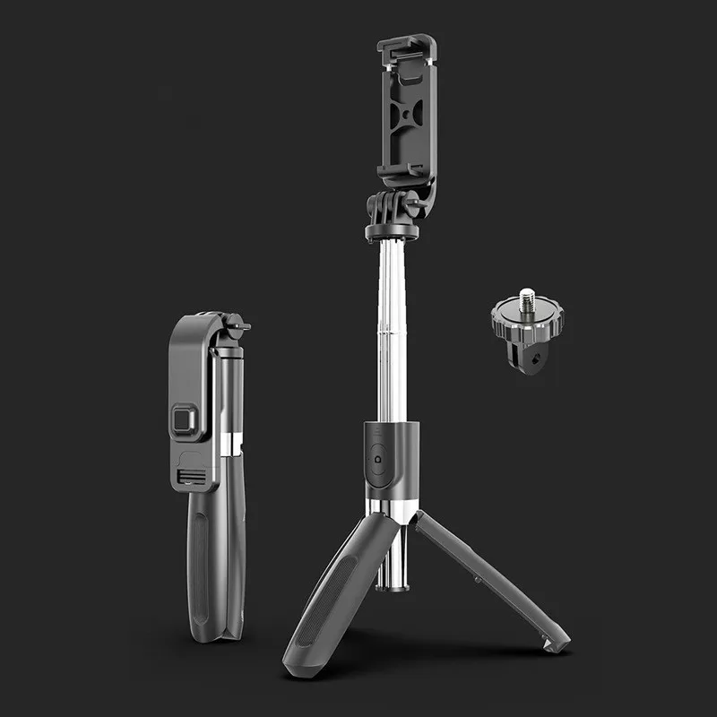 

4 in 1 wireless Bluetooth selfie stick with tripod Alloy self selfiestick smartphone selfie-stick 3 phone for iphone camera