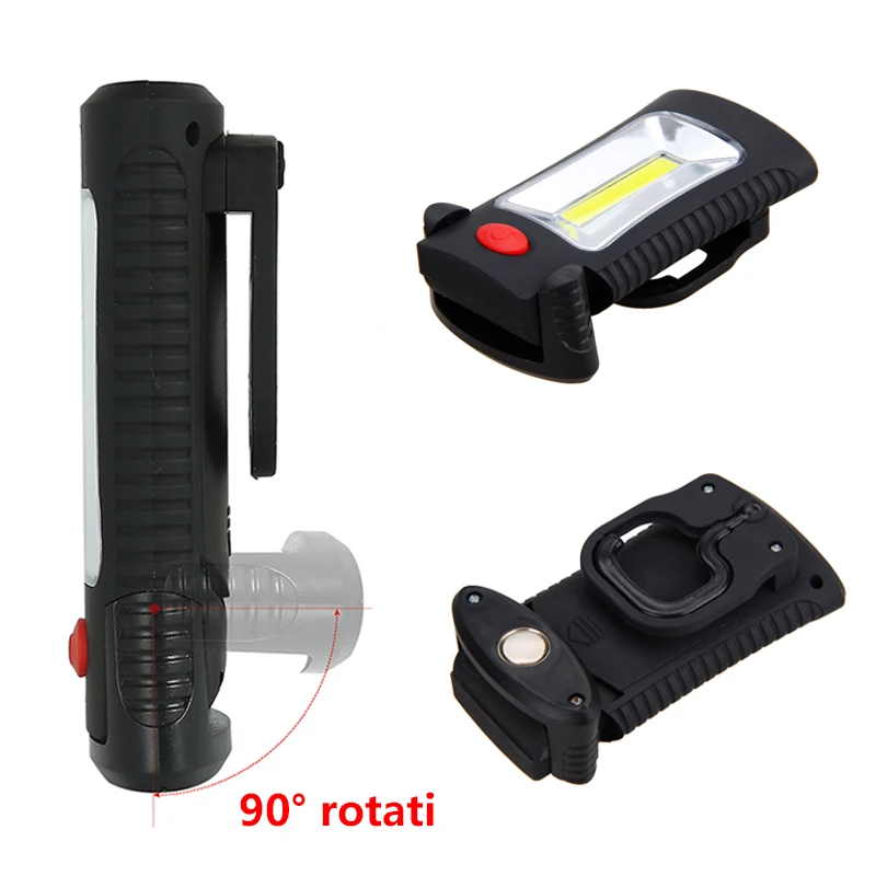 Складной COB светодиодный мобильный Рабочий светильник с магнитным бликом