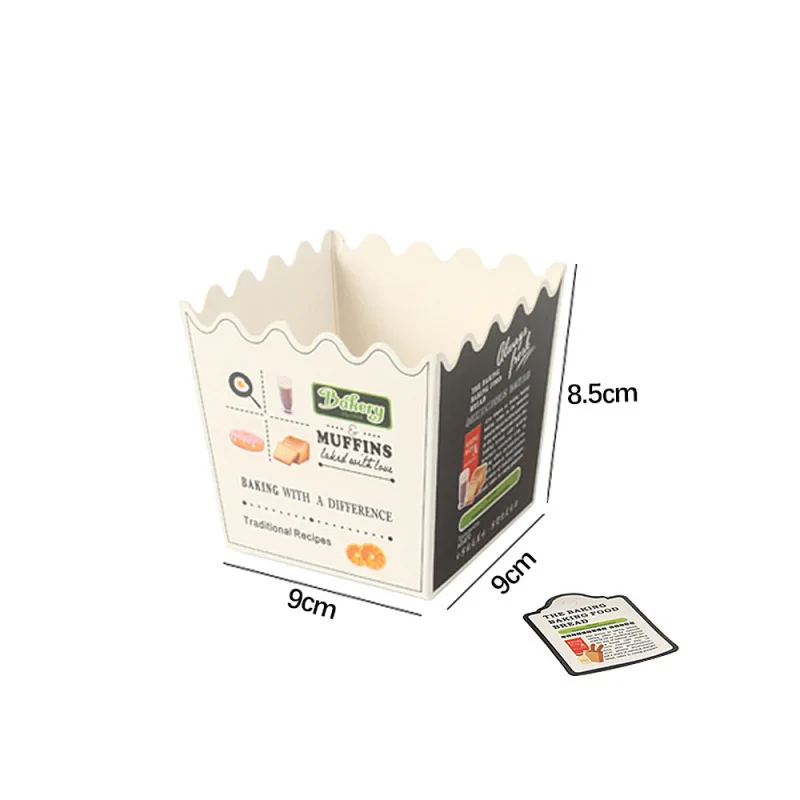 10 шт. бумажный лоток для выпечки хлебное Печенье Кондитерские упаковочные
