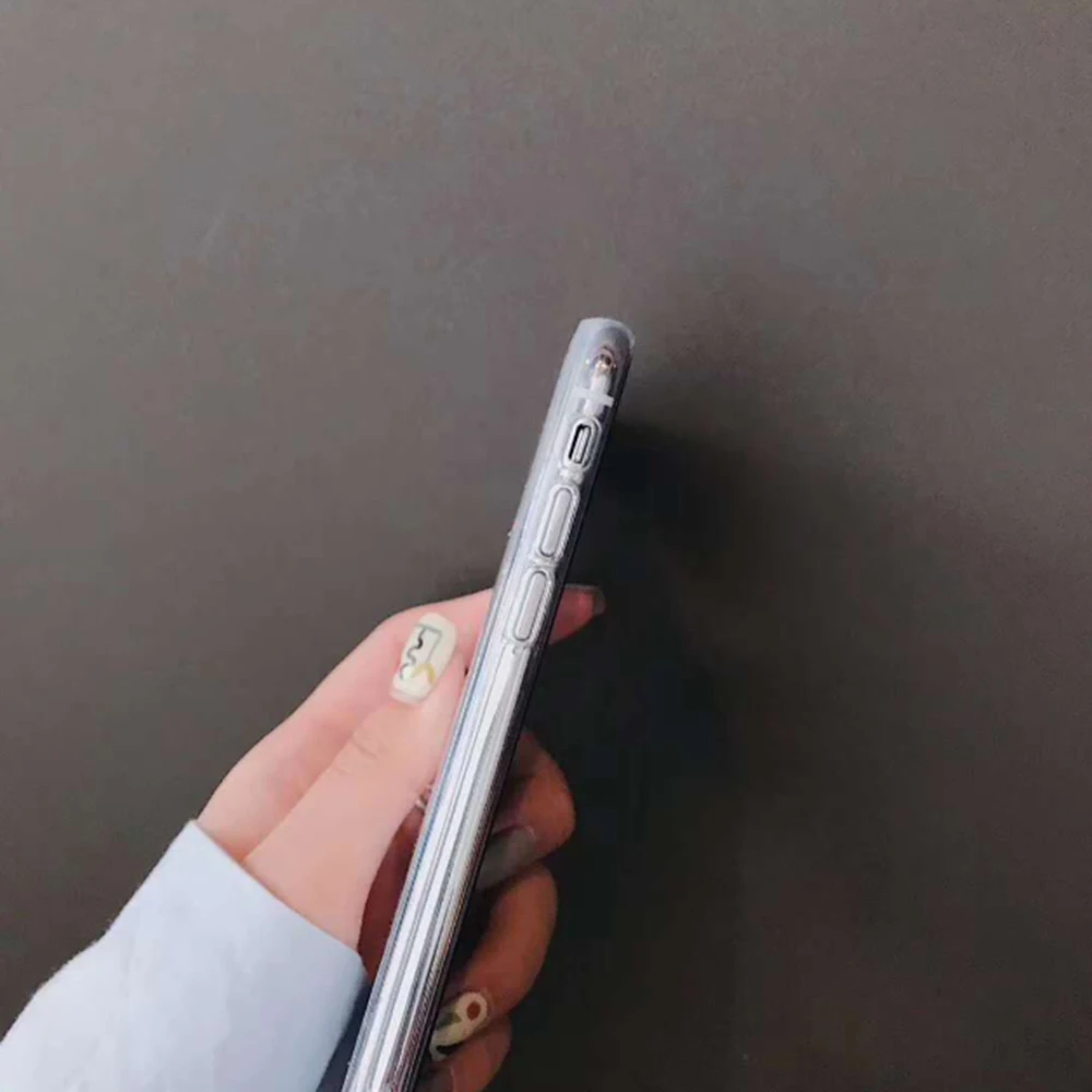 Блестящий чехол для телефона Apple iPhone 11 Pro Xs Max X XR 8 7 6 6s Plus мягкий прозрачный