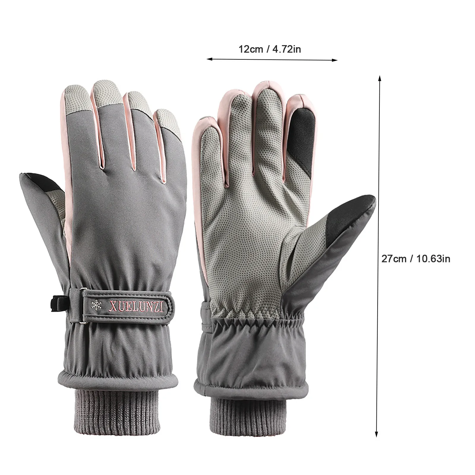 

Women Touchscreen Winter Thermal Warm Gloves Outdoor Cycling Ski Waterproof Windproof Camping Hiking Gloves Sports Full Finger