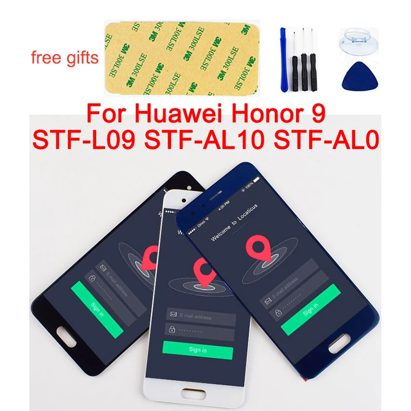 Оригинальный Новый ЖК дисплей для Huawei Honor 9 STF L09 AL10 AL00 TL10 экран панель + сенсорный