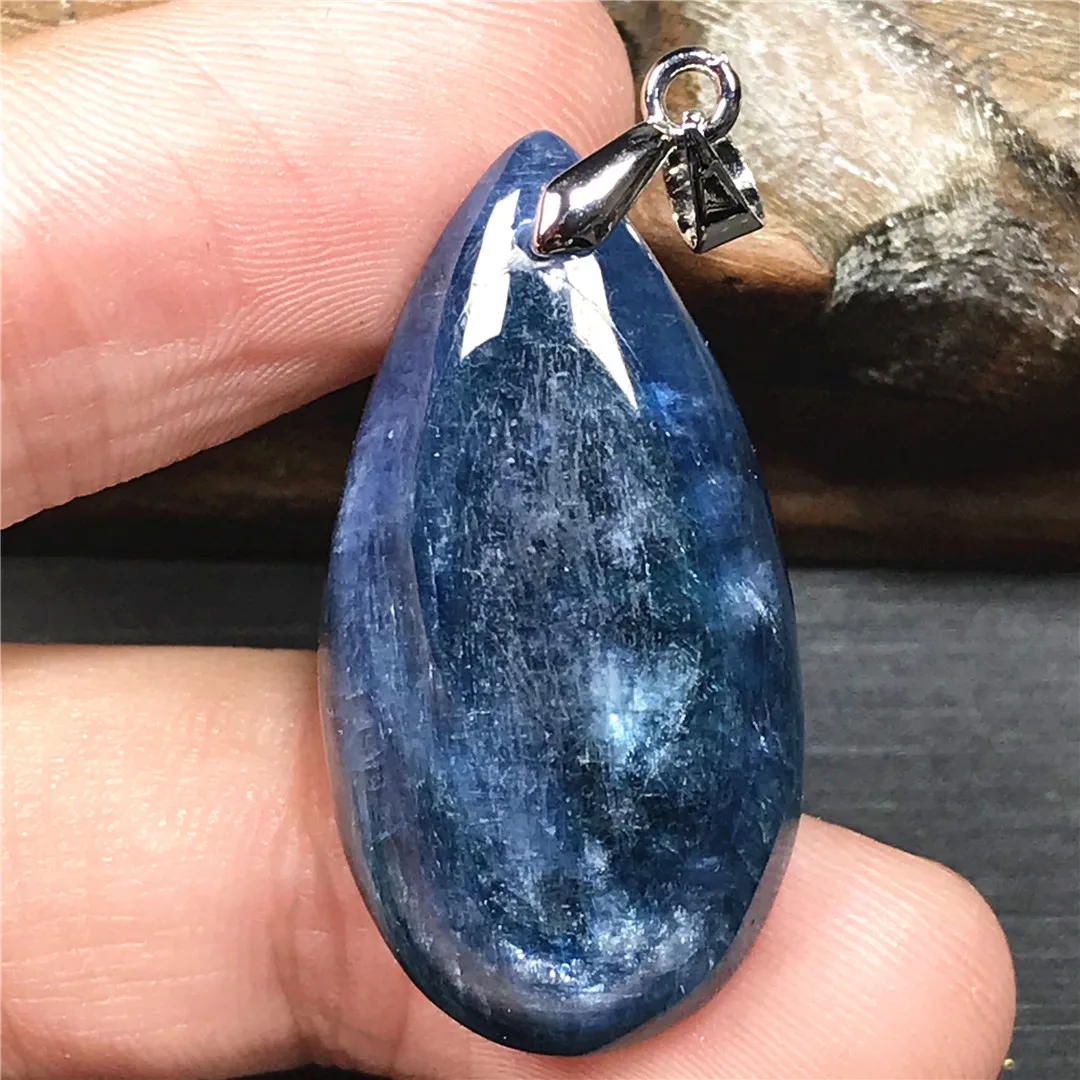 Ожерелье из натурального синего кианита подвеска ювелирные изделия для женщин