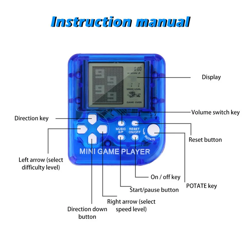 Мини-классическая игровая машина детская портативная ретро мини-игровая консоль