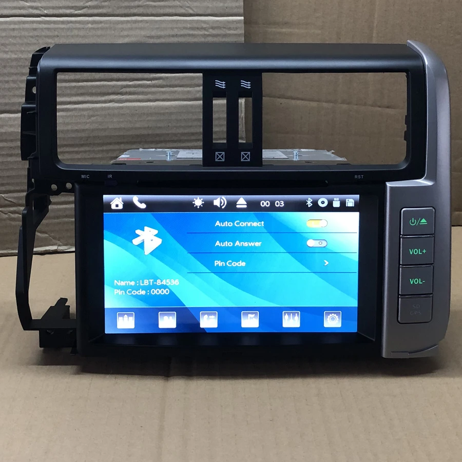 BYNCG 2Din Car DVD Player FOR TOYOTA Land cruiser prado 120 GPS Navigation in Dash PC Stereo TV gps Radio BT SD USB | Автомобили и