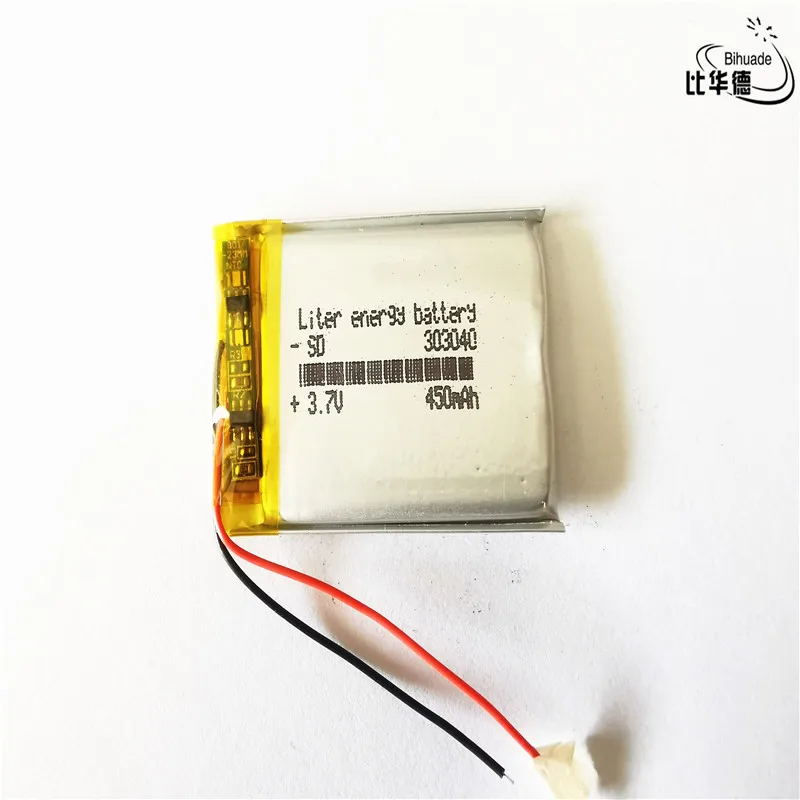 MP3, MP4 gps тонкий маленький игрушечный аккумулятор 303040 полимерная аккумуляторная батарея 450mah литий-ионные батареи