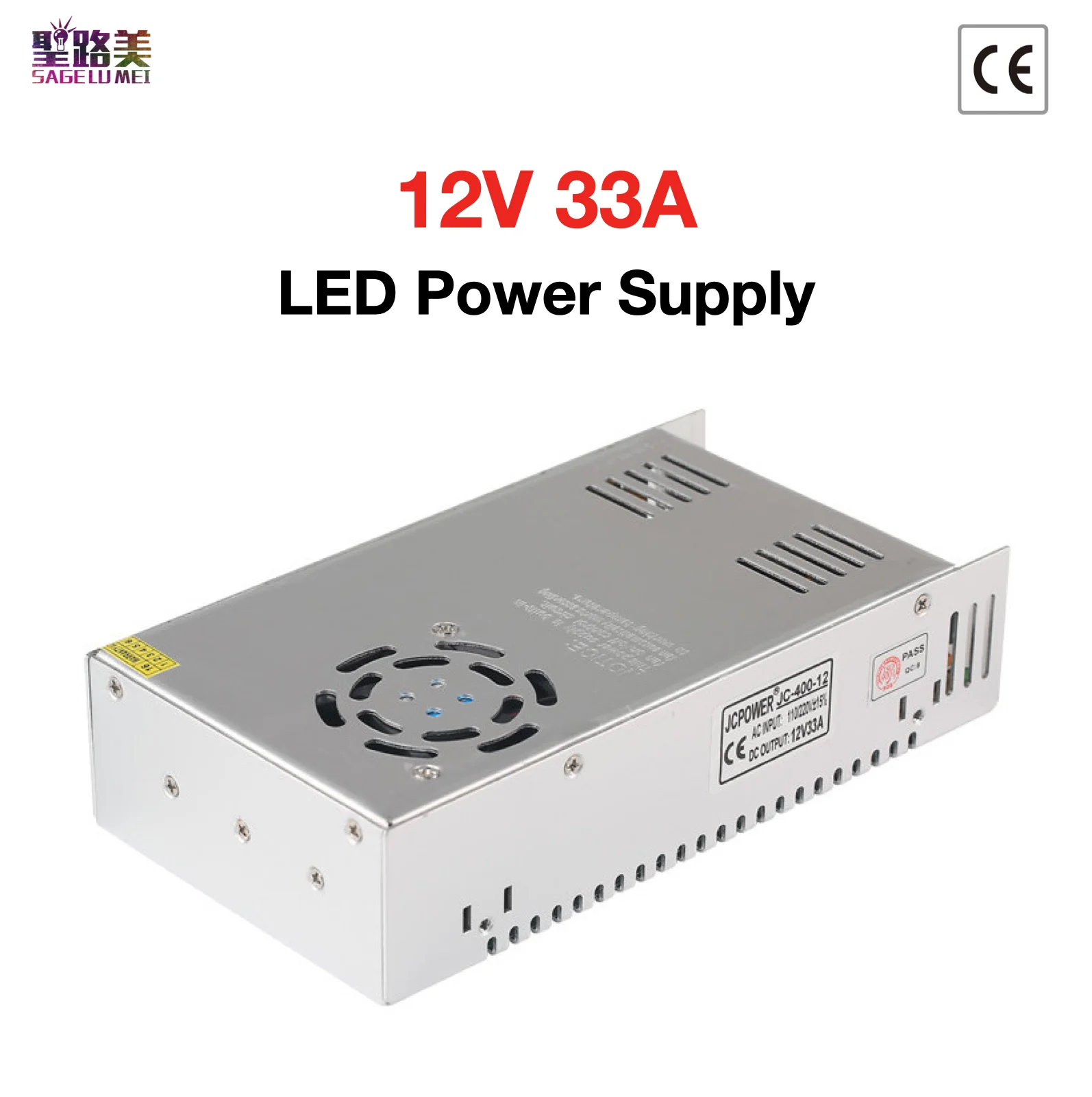 12V 33A импульсный источник питания освещение трансформатор выход DC 400W