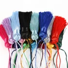 17 цветов, 55 мм, Короткая Толстая хлопковая шелковая кисточка, длинная подвесная веревка, подвески, кисточки для DIY ремесла, цепочка для ключей, занавеска, аксессуары для одежды