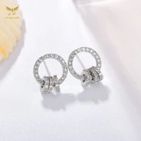 xf eh035 womens fashion korean earrings jewelry for women round string earrings gift earrings for women 2020