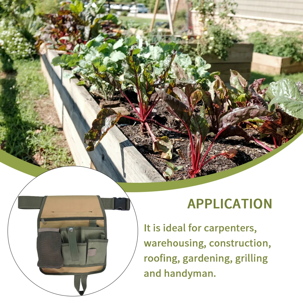 

Многофункциональная сумка для инструментов из ткани Оксфорд, водонепроницаемый органайзер для хранения инструментов на ремне, для работы ...