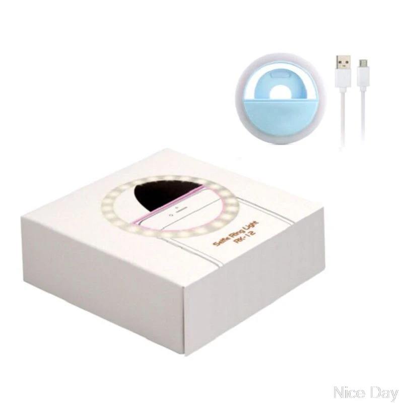 

Clip on Selfie Ring Light Portable Selfie Fill Light for Live Stream and Makeup My14 20 Dropship