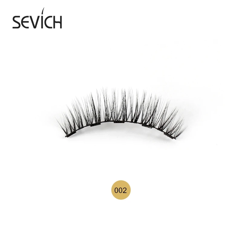 

2 Pairs 3D Magnetic Eyeliner Liquid With False Eyelashes Set Waterproof Sweatproof Magnet Fake Eyelashes Cosmeitcs Lashes Makeup