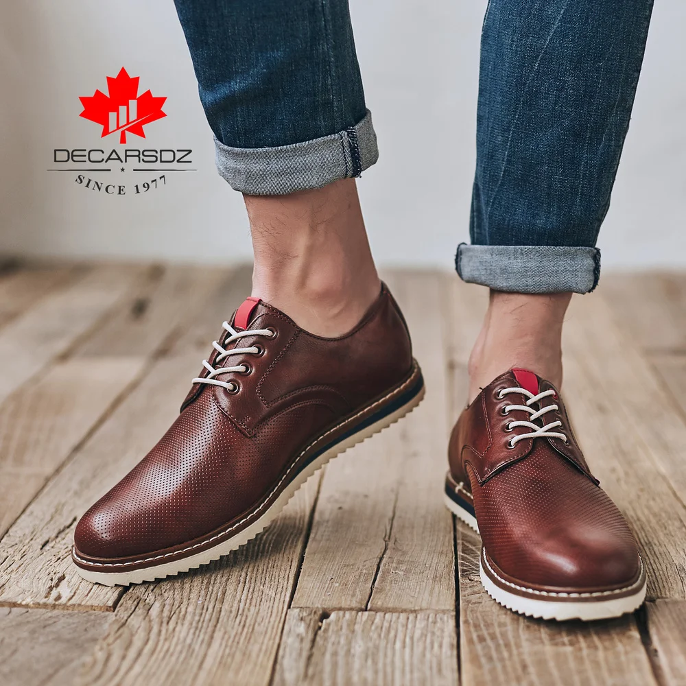 Мужские повседневные туфли мужские модные на шнуровке весна-осень 2022 удобная