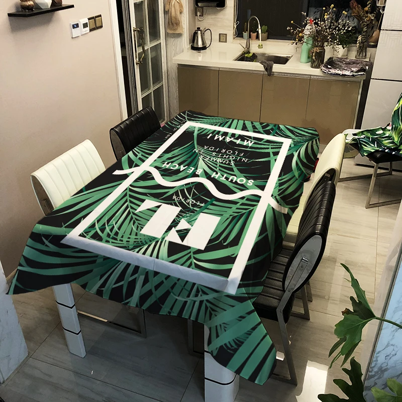 Полиэстер завод цифровая скатерть Домашняя мода индивидуальная Amazon оптовая