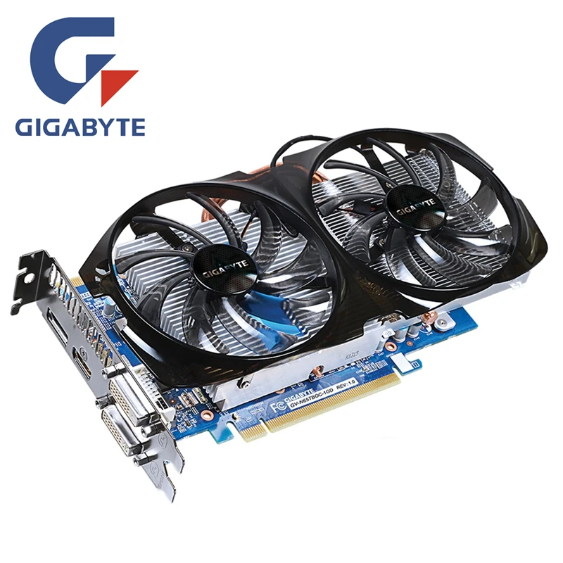 GIGABYTE GT 630 1GB видеокарта GV-N630-1GI D3 128 бит GDDR3 видеокарты для nVIDIA Geforce GT630 1G HDMI Dvi VGA карты б/у