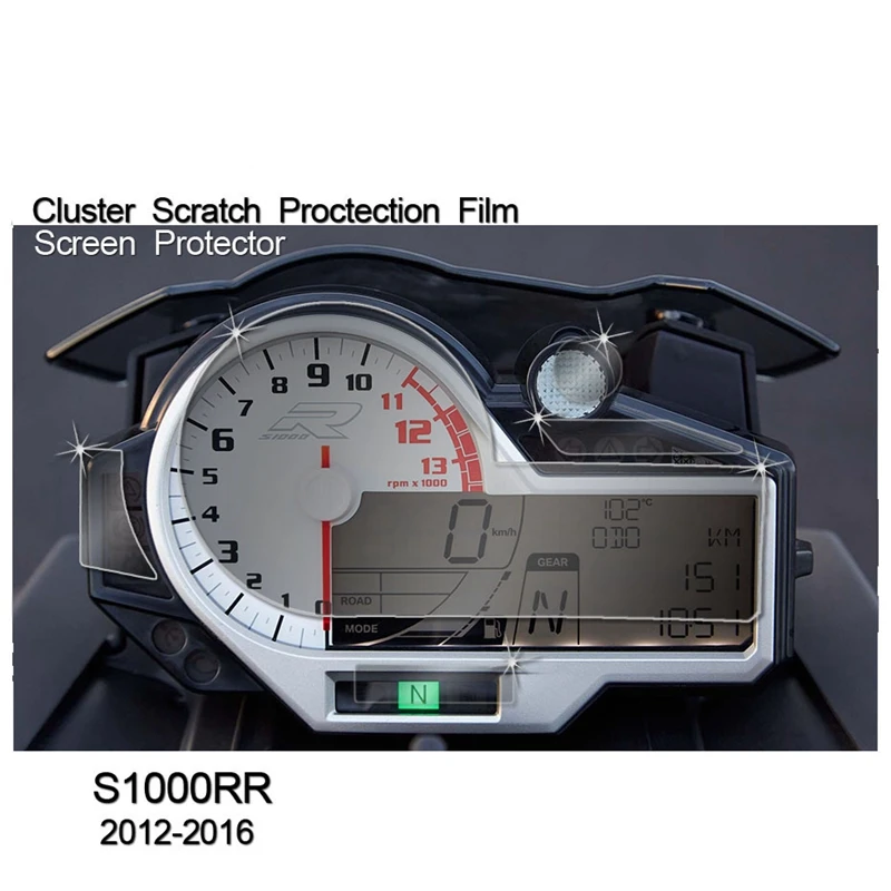 

Motorcycle Cluster Scratch Protection Film Screen Protector TPU for -BMW S1000R S1000RR S1000XR 2012-2016