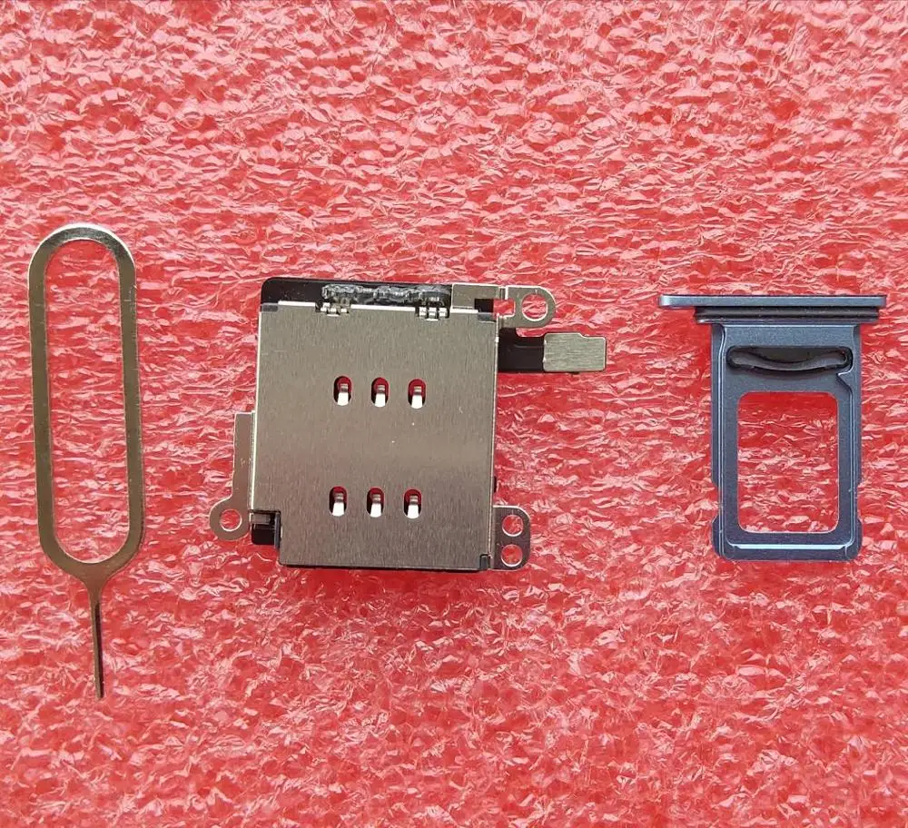 1set/lot for iPhone XR Dual SIM Card tray Holder Slot + reader flex cable open ejector Adapter Replacement | Мобильные телефоны и