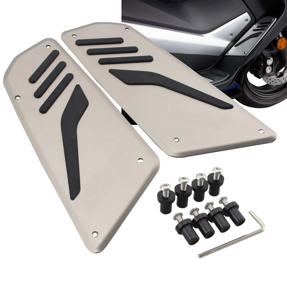 

Motorcycle Aluminum Foot Pedals Foot Pegs Footrests Driver FootBoard Fits for Yamaha TMAX T-max 530 2012-2015
