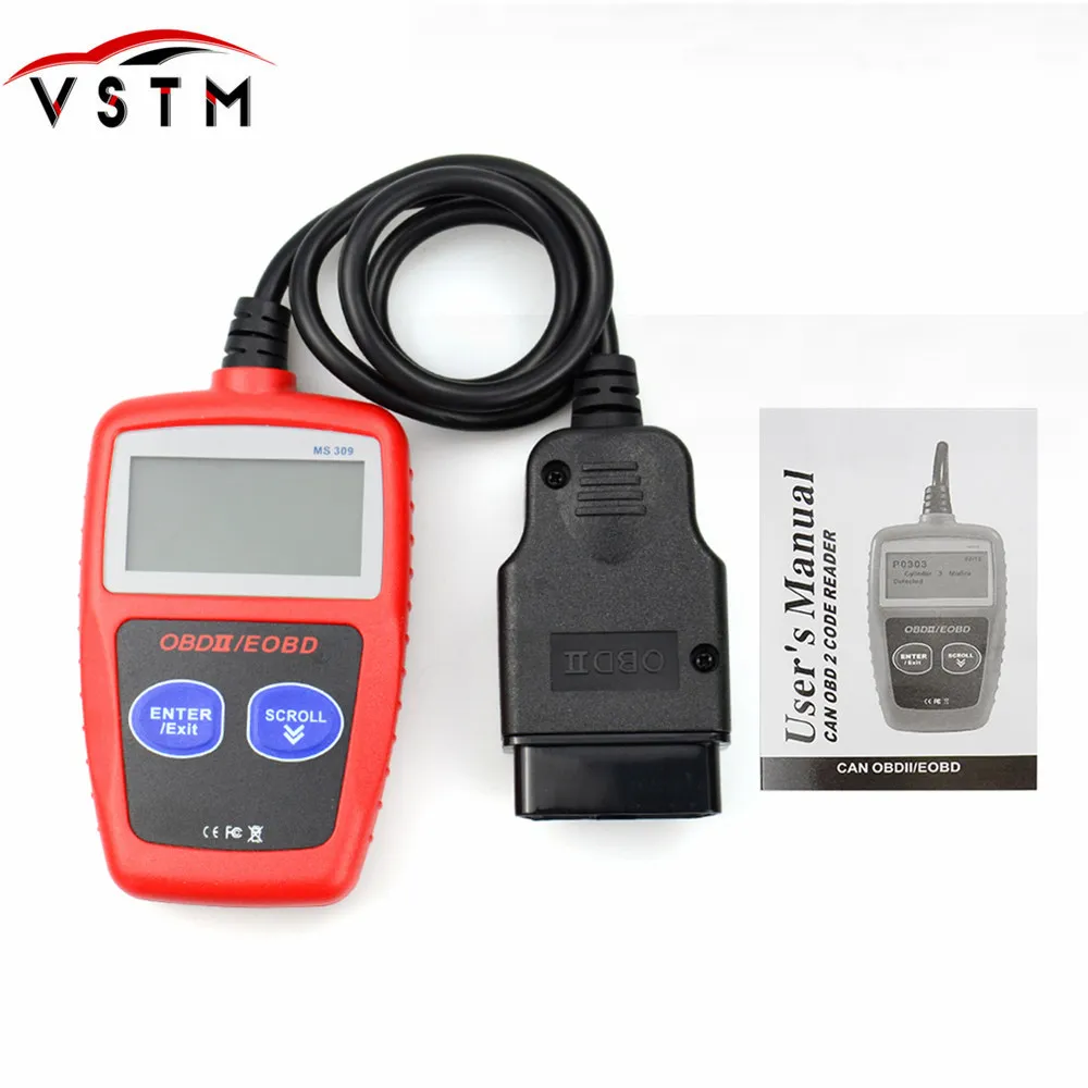 Считыватель кодов автомобиля MaxiScan MS309 CAN BUS OBD2 диагностический инструмент EOBD OBD II MS
