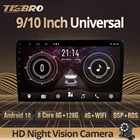 Автомагнитола TIEBRO, 2DIN, 910 дюймов, Android 10, 6 ГБ + 128 ГБ, GPS, RDS, Wi-Fi, 4G