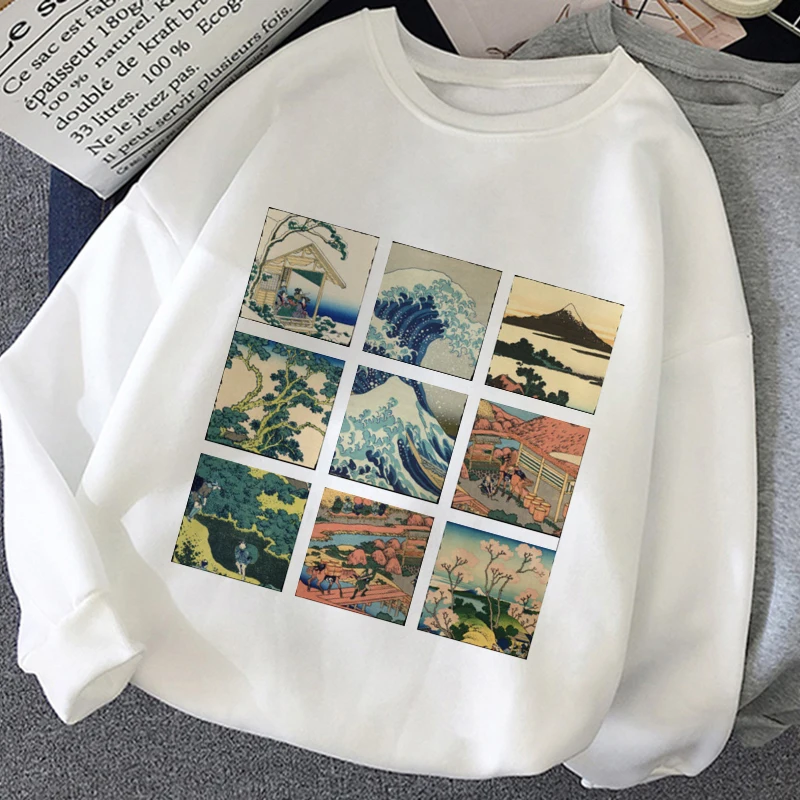 Michelangelo Hoody Graphic Print Moletom 2020 New Vintage Women Hoodies Harajuku Aesthetic Fashion Friends White Tops Sweetshirt