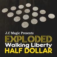 Exploded Walking Liberty Half Dollar Magic Tricks Stage Close Up Magia Mentalism Illusion Gimmick Props Coin Bomber Magia
