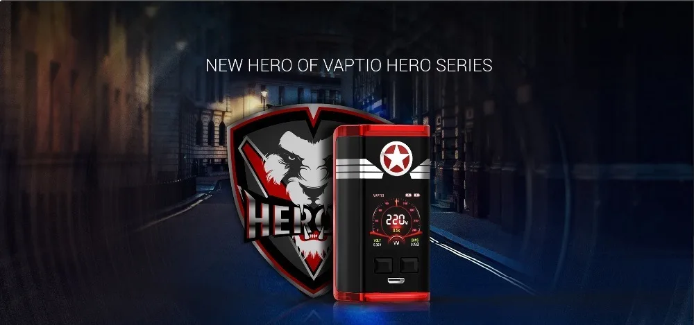 Vaptio CAPT'N 220 Вт мод электронная сигарета vape мод с 1,3 дюймовым oled-экраном поддержка VW 18650 батарея(без аккумулятора