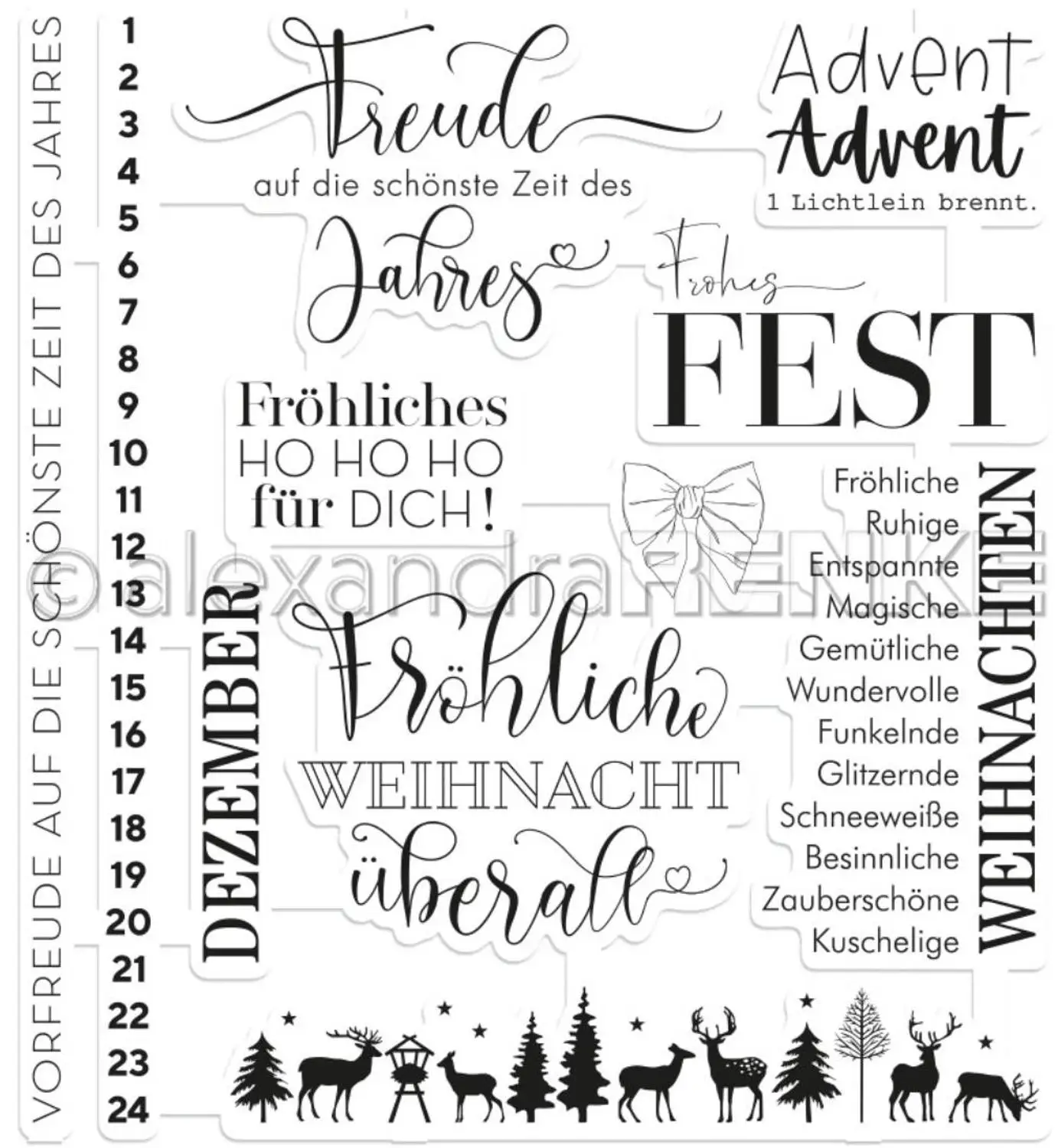 Немецкий прозрачный штамп для самостоятельного изготовления скрапбукинга C560 |