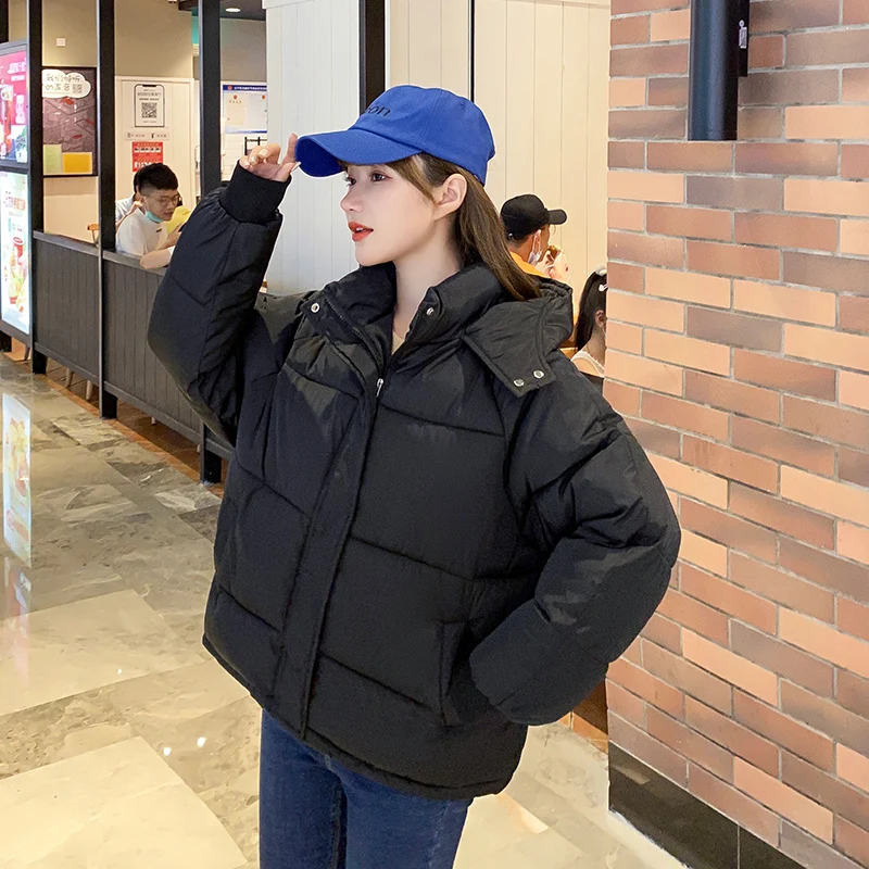 5 Colors Women Warm Quilted Bubble Coat Winter Thick Puffer Jacket Hooded Korean Short Parkas Overcoat Female 2022 New