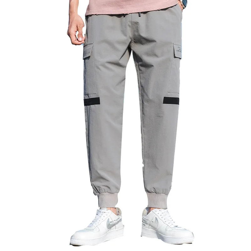 

2021 summer new casual pants men's ins national tide thin section nine-point pants tide brand footwear sports pants outdoor ove
