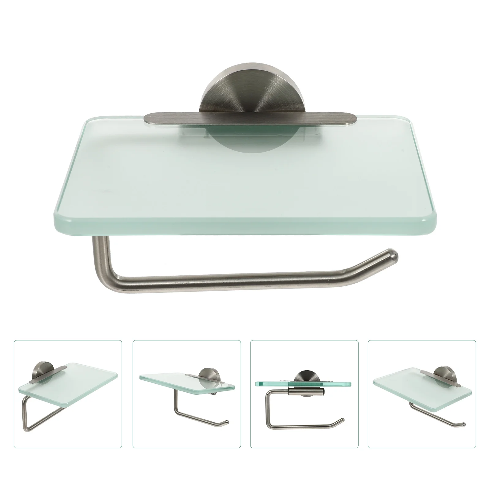 

1Pc Thickened Bathroom Mobile Phone Rack Reliable Toilet Roll Paper Stand