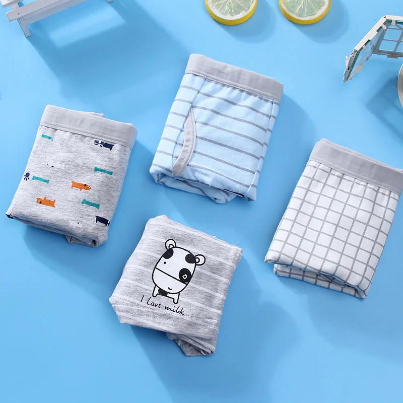 2 шт./Лот хлопковые трусы-боксеры для мальчиков 2-12 лет | Мать и ребенок