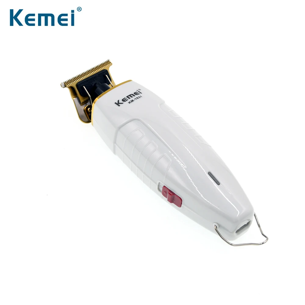 

Kemei T-Outliner Beard Hair Trimmer with Carbon Steel T-Blade Mower Cutter for 0mm Outlining Dry-Shaving and Fading Clipper