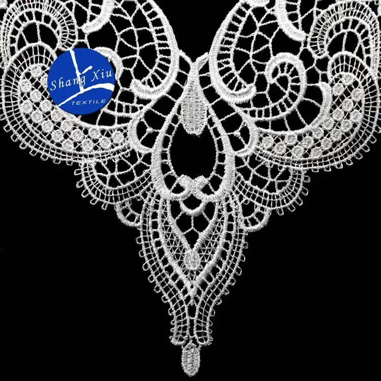 Вышивка с круглой горловиной для творчества искусственные Съемная воротники