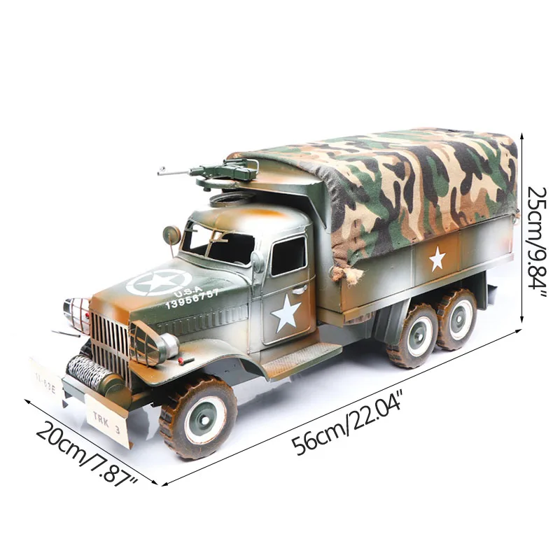 

American Retro Mini-bus Model Decor Figurines Handmade Old Metal Crafts Coffee Personalized Ornaments Exquisite Gift Collections