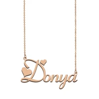 donya name necklace custom name necklace for women girls best friends birthday wedding christmas mother days gift