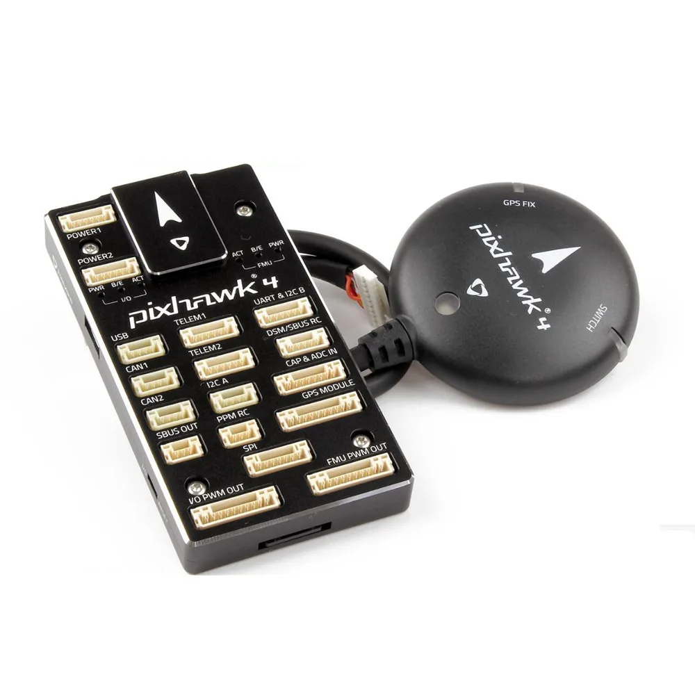 Holybro Контроллер полета Pixhawk 4 Управление UBLOX NEO M8N GPS модуль PM07 Мощность доска