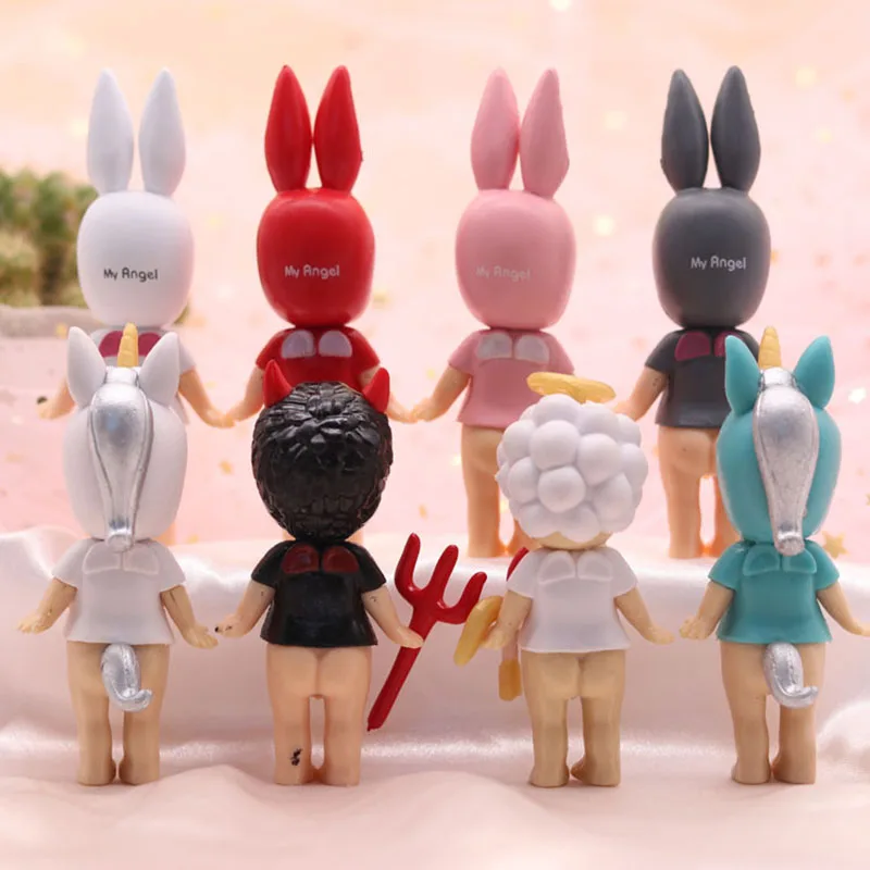 Мини кукла сыночек Ангел Дьявол Купидон Единорог кролик лошадка с куклой