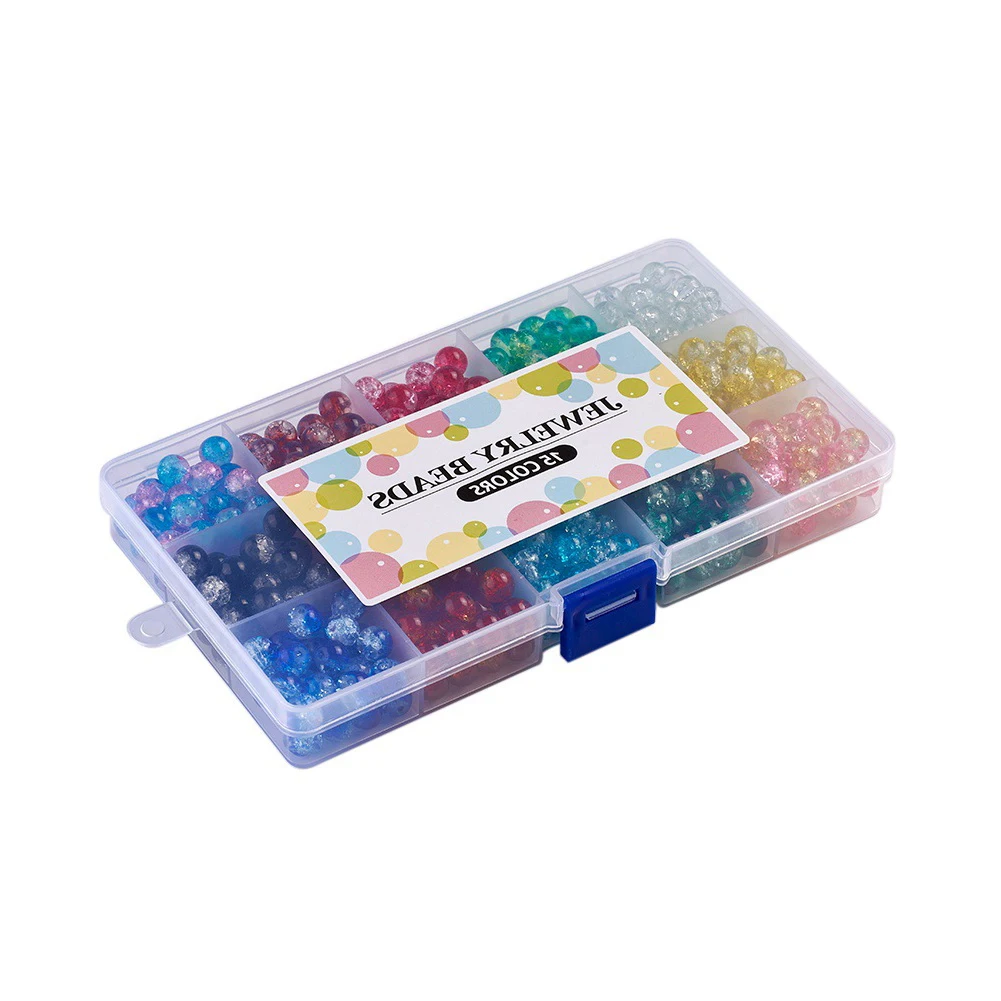 450 шт./кор. девушка DIY Подвеска для браслета ожерелья бисерами из окрашенным