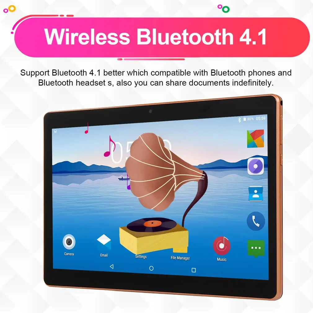 10.1 inch for Android 8.1 plastic Tablet PC 4GB+64GB Ten-Core WIFI tablet 13.0MP Camera