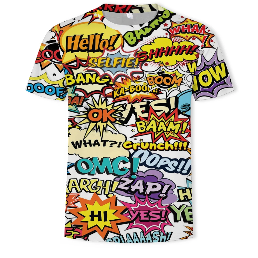 

Hot Selling Fashionable Summer Men's T-shirt Personalized Letter Printing Casual T-shirt Men's Round Neck t shirts for men