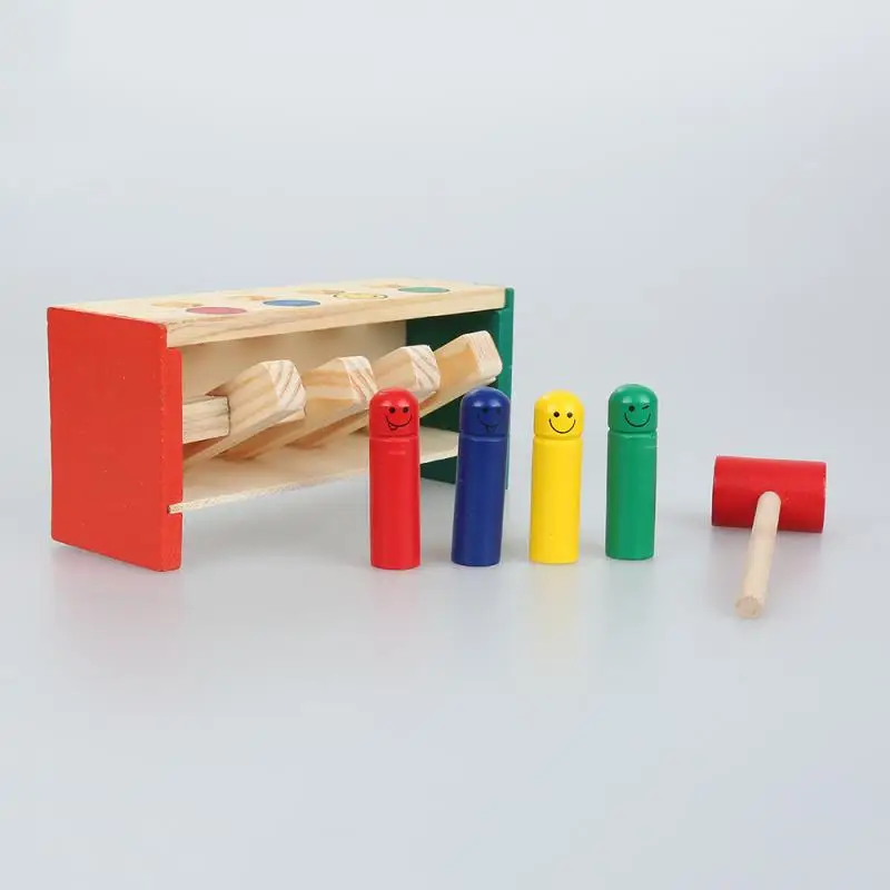 Детский деревянный перкуссионный стол игрушки красочные деревянные мини