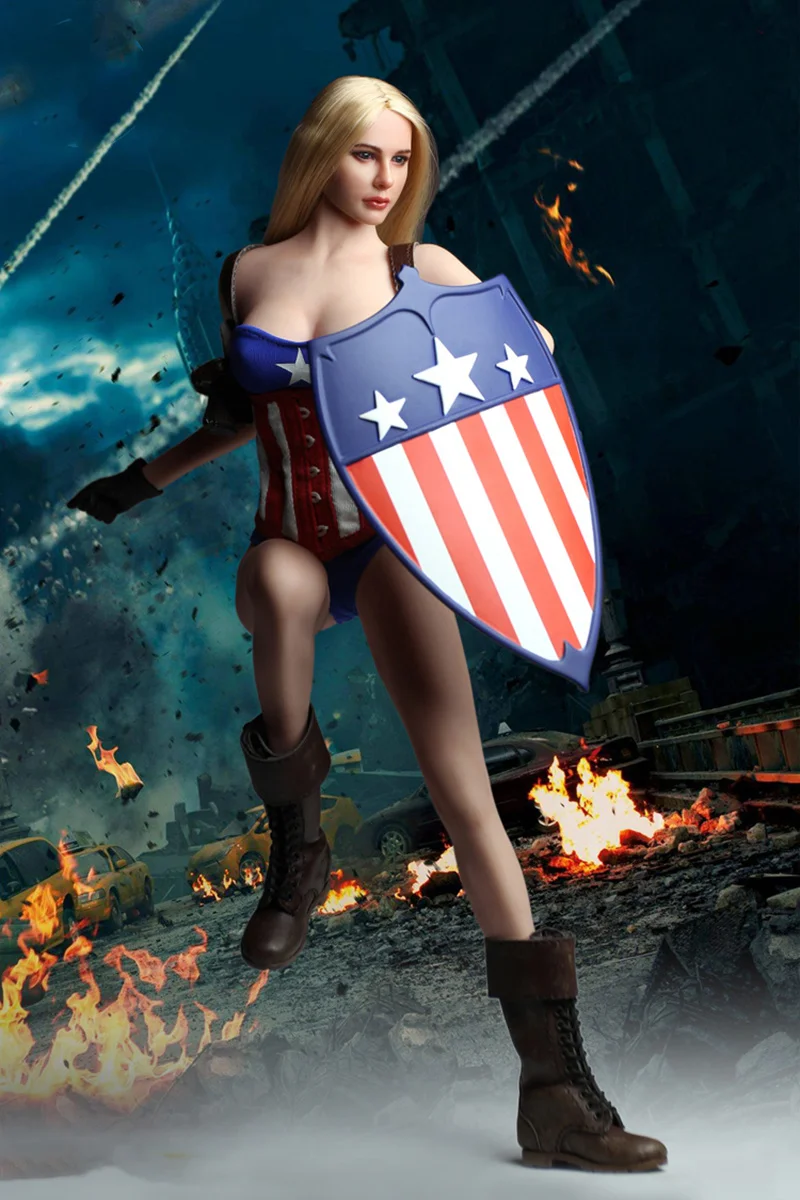 

1/6 Action Figure Doll Clothes Accessories Female Captain Set Fit PH TBleague JIAOU Figures Model Toys Assembly Accessories