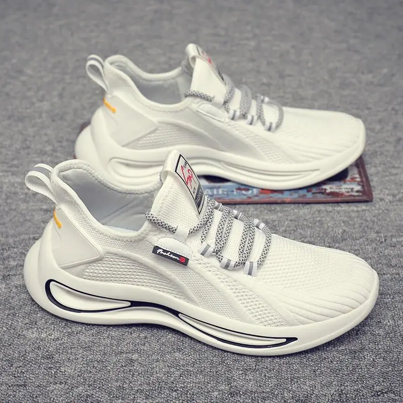 

Новинка 2021, мужские кроссовки для бега в корейском спортивном стиле, удобная дышащая легкая спортивная модная повседневная обувь