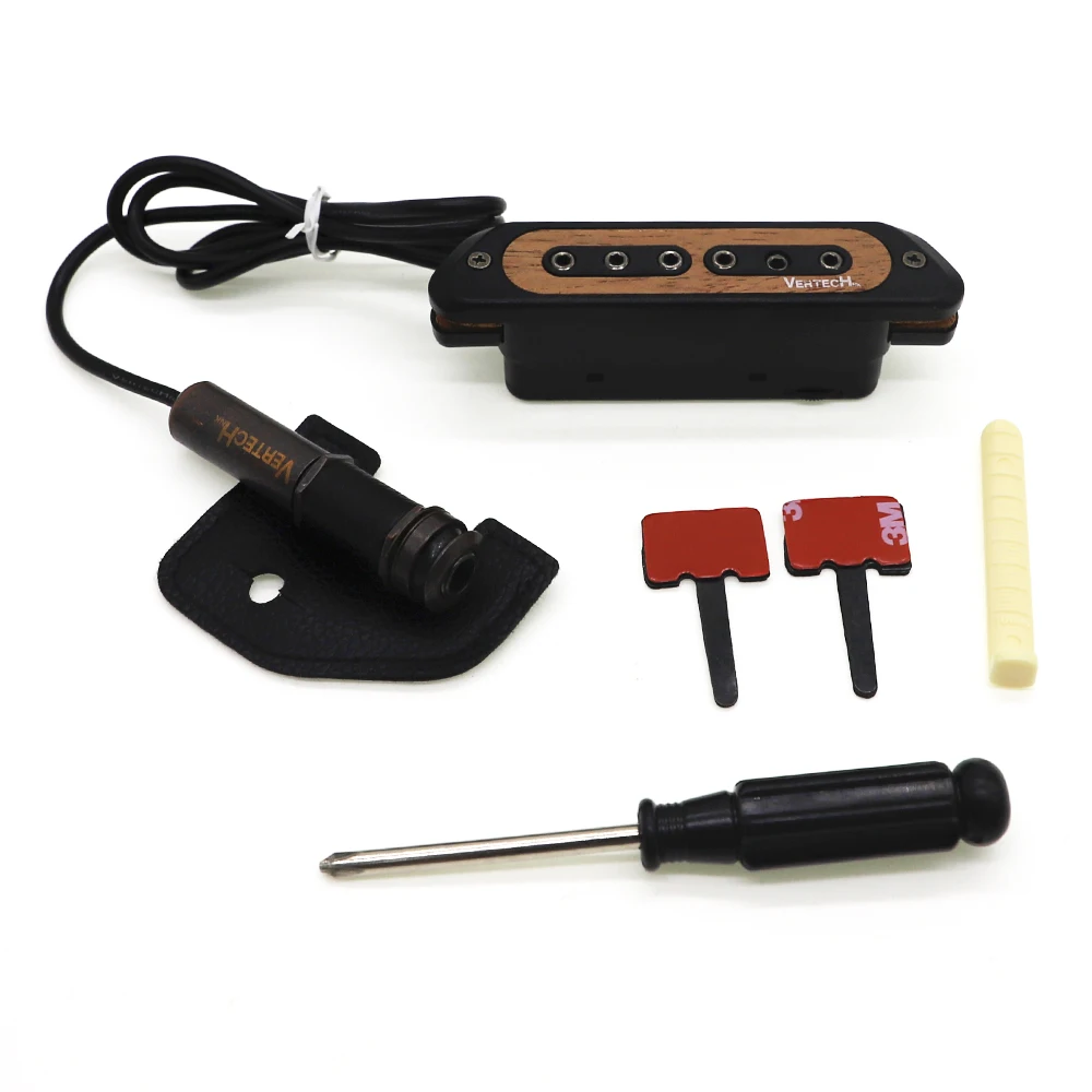 VERTECHnk Пассивный звукосниматель для гитары рандомный с концевым разъемом 6 35 мм