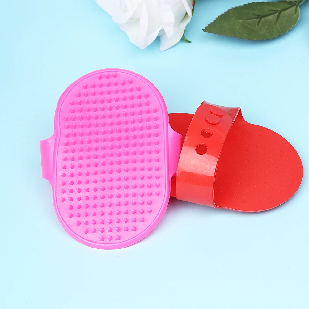 Удобная резиновая перчатка для груминга шерсти Массажная щетка домашних