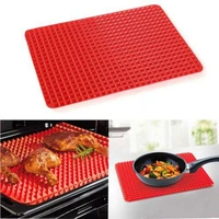 bbq pyramid shape silicone baking mats bakeware moulds microwave oven baking tray sheet multi function practical kitchen tools