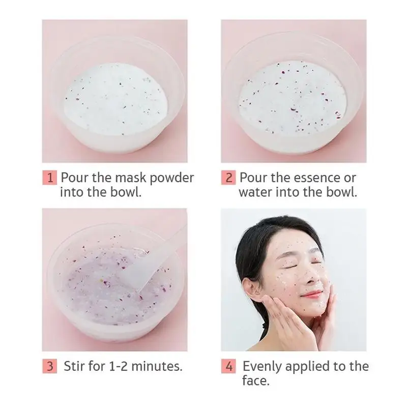 

2021 New Hot DIY SPA Collagen Rose Hyaluronic Acid Face Aging Rubber Anti Off Anti Soft Peel Powder Mask Q6L3