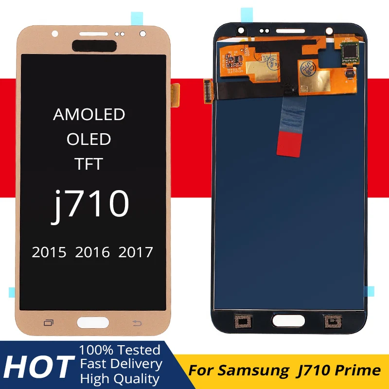 Для Samsung Galaxy J7 2016 j710 SM J710F J710M J710H J710FN ЖК дисплей + сенсорный экран дигитайзер